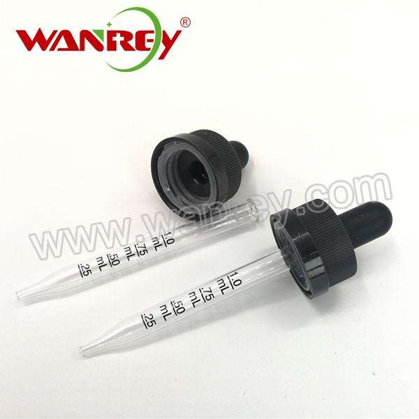 Child Resistant Dropper With Glass Pipette